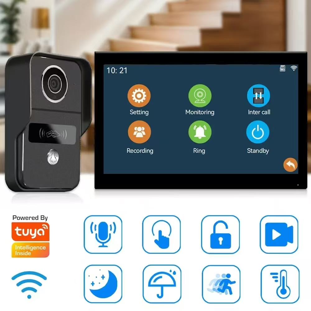 Wifi Doorbell Camera - 7-дюймовый IPS-экран 2MP Tuya APP Rifd