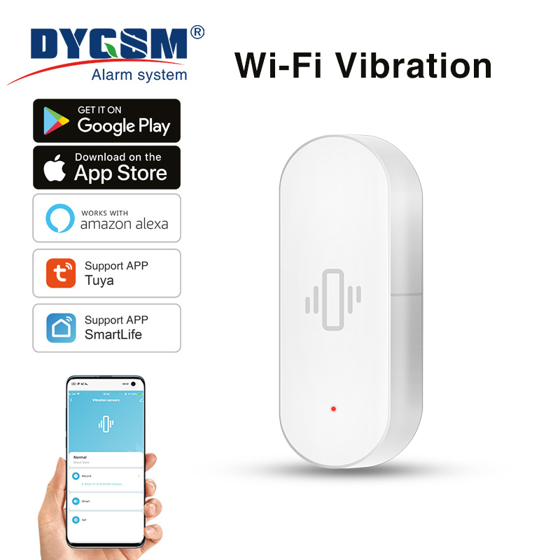 Smart Home Setup - Датчик вибрации Tuya WiFi, чувствительное обнаружение,