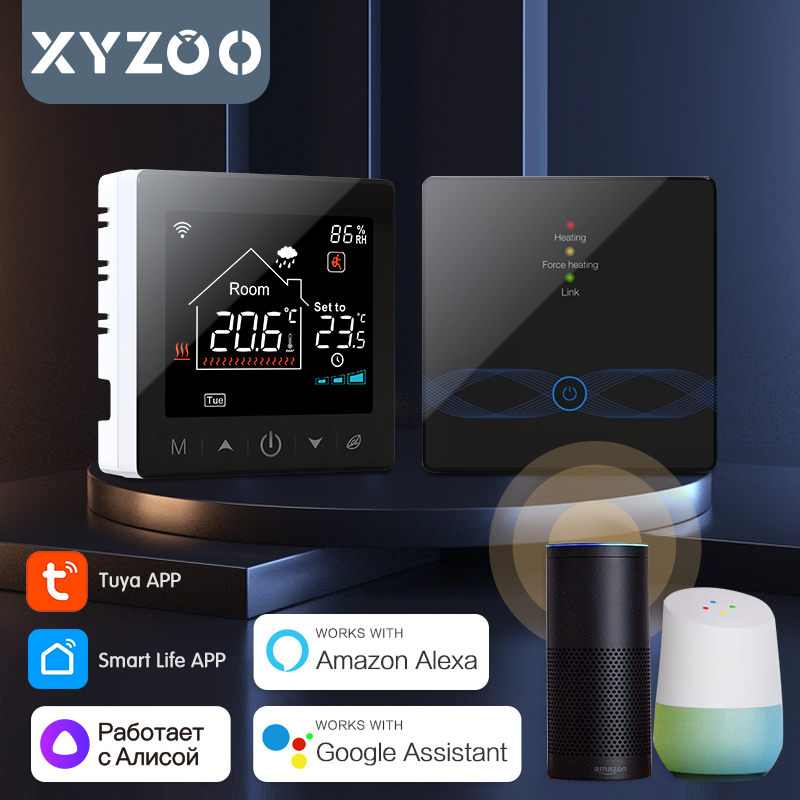 Smart Home Thermostat - Беспроводной термостат Wi-Fi Tuya для газового