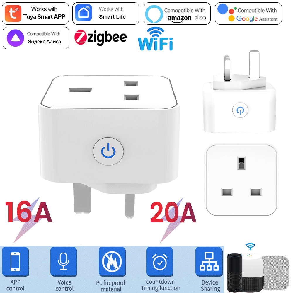 Smart Home Or Smart Home - Умная розетка Tuya 16А/20А с Wi-Fi