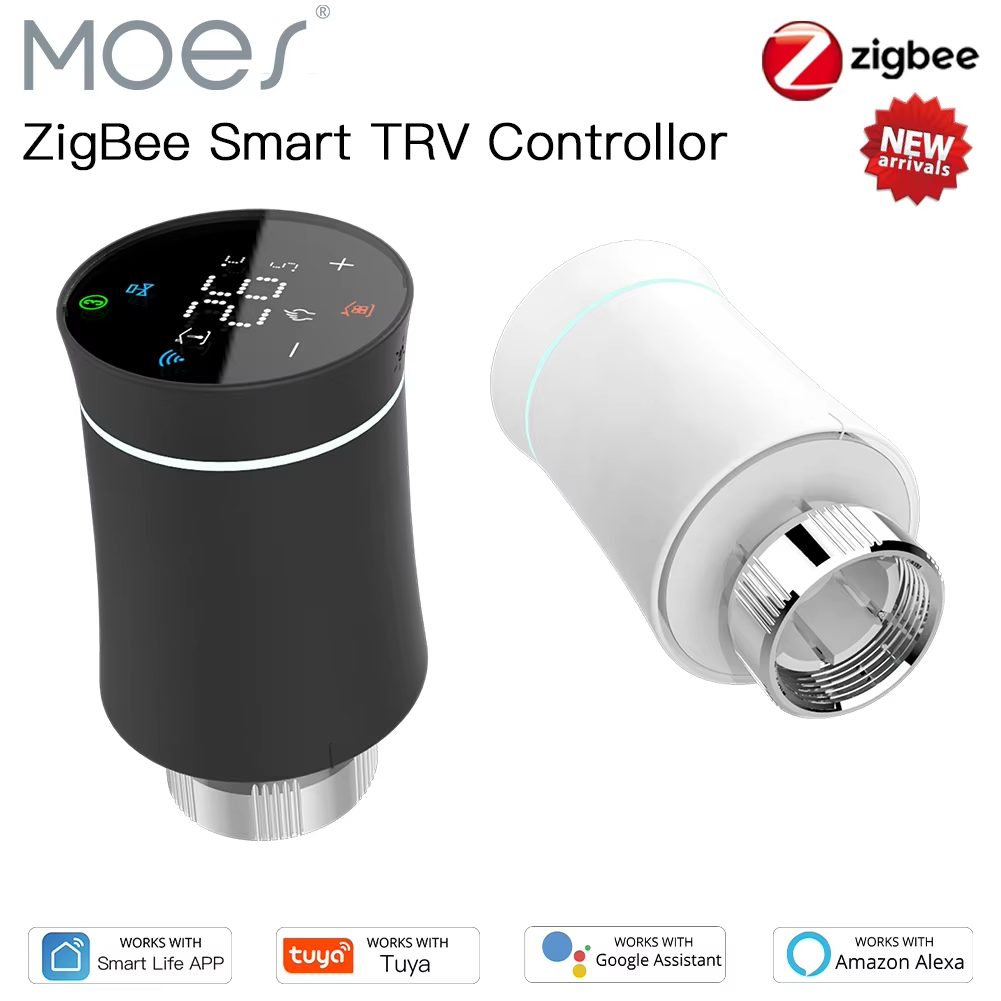 Smart Home Thermostat - Moes ZigBee TRV Термостат Tuya Приводной