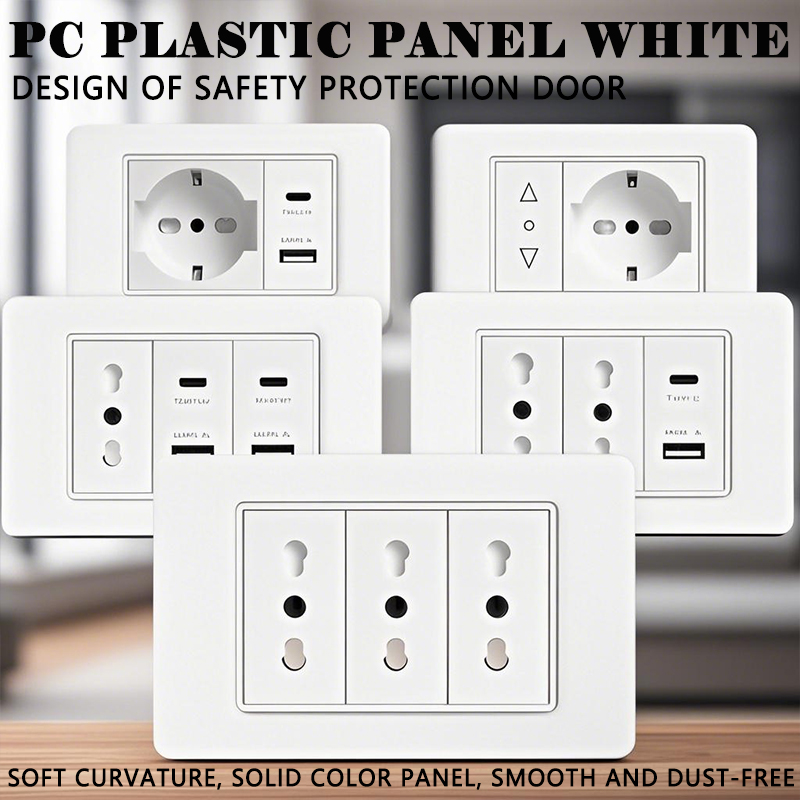 Smart Home Or Smart Home - 118 ПК Пластиковая панельная розетка USB
