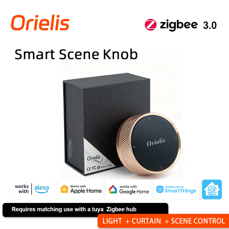Smart Home Zigbee - Контроллер умной ручки сцен ORIELIS Tuya