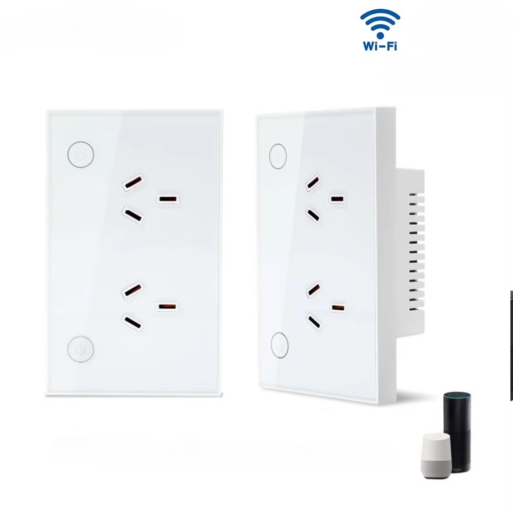 Smart Home Zigbee - Умная настенная розетка Zigbee Wi-Fi Matter