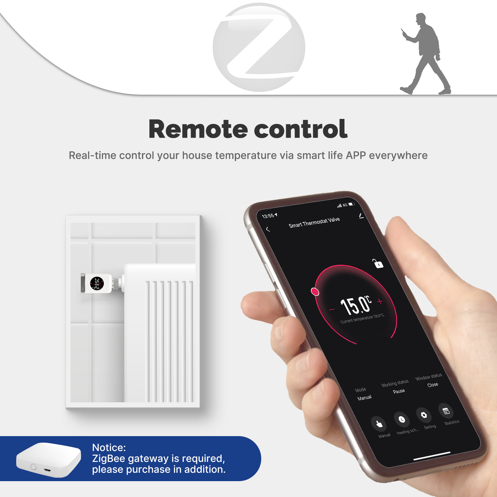 MOES Tuya Smart Wi-Fi/ZigBee т – обзор и цена Smart Home Thermostat