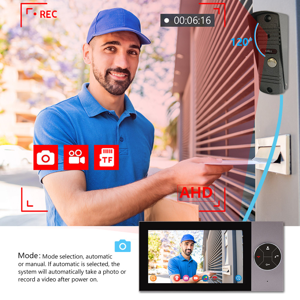 7-дюймовый IPS-экран, 2 МП, 10 – обзор и цена Wifi Doorbell Camera