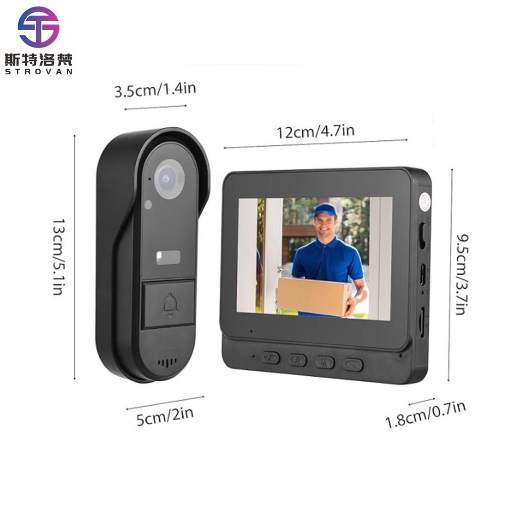 4,3-дюймовая интеллектуальная  – обзор и цена Smart Home Video Doorbell Installation