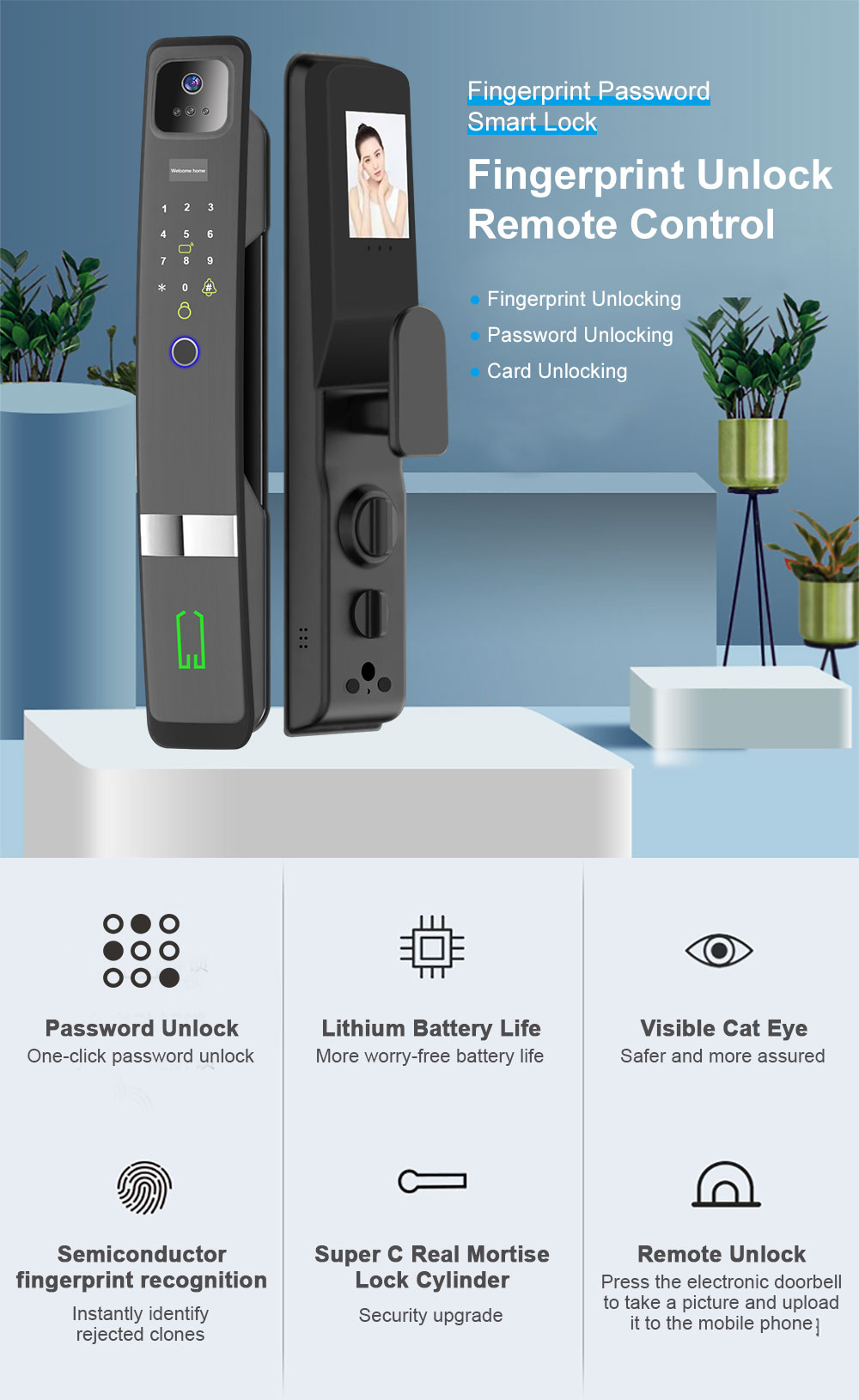 Tuya Wi-Fi отпечаток пальца 3D – обзор и цена Wifi Doorbell Camera