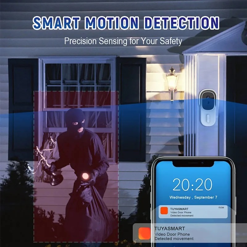 Видеодомофон с широким углом о – обзор и цена Wifi Doorbell Camera
