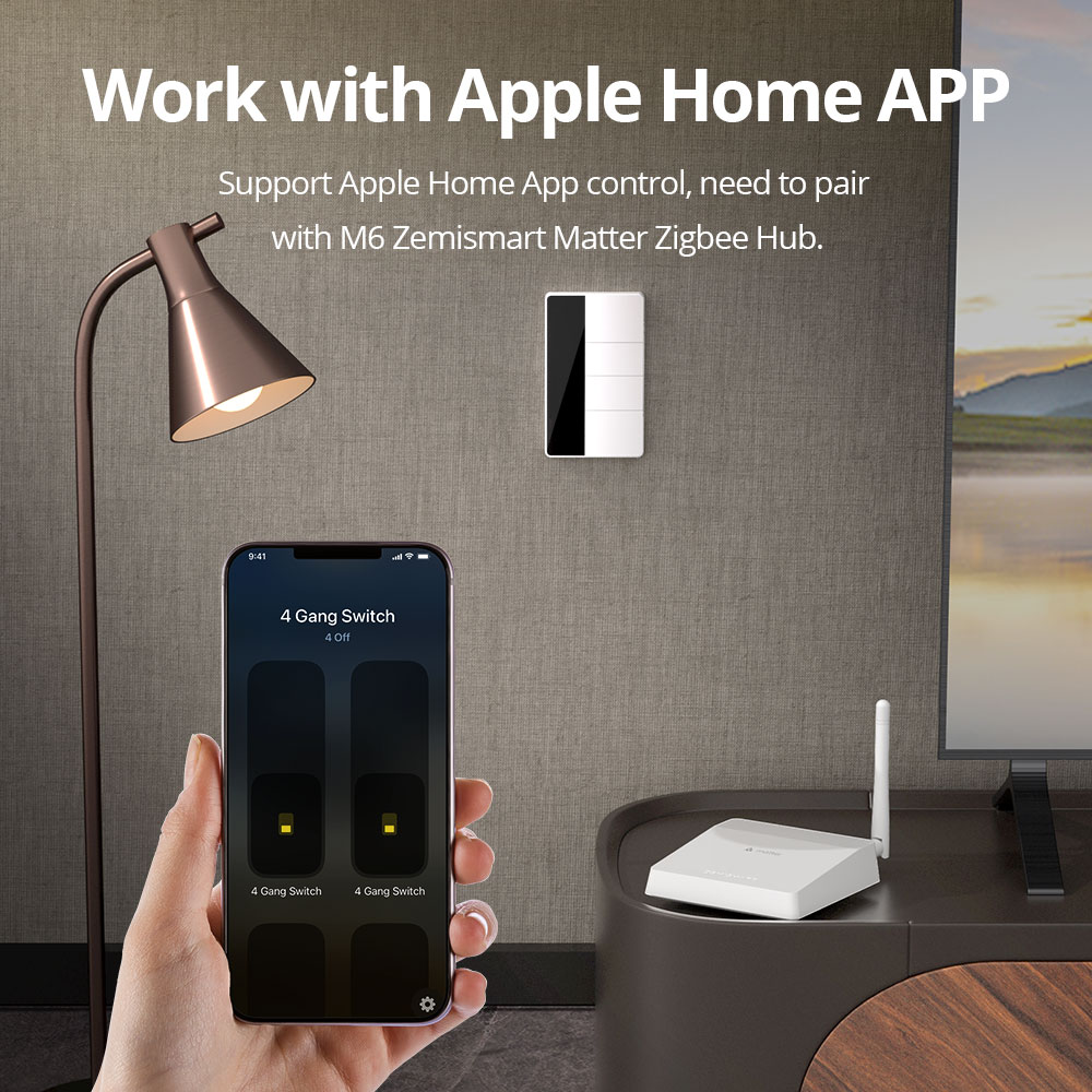 Умный выключатель света 1234 G – обзор и цена Smart Home Zigbee