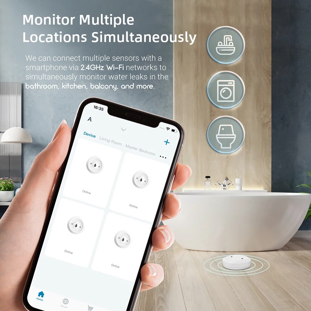 Датчик протечки воды Zigbee дл – обзор и цена Smart Home Setup