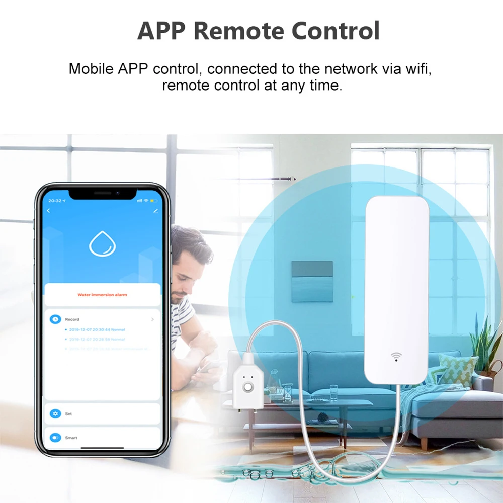 Датчик воды Tuya Wi-Fi Zigbee, – обзор и цена Smart Home Setup
