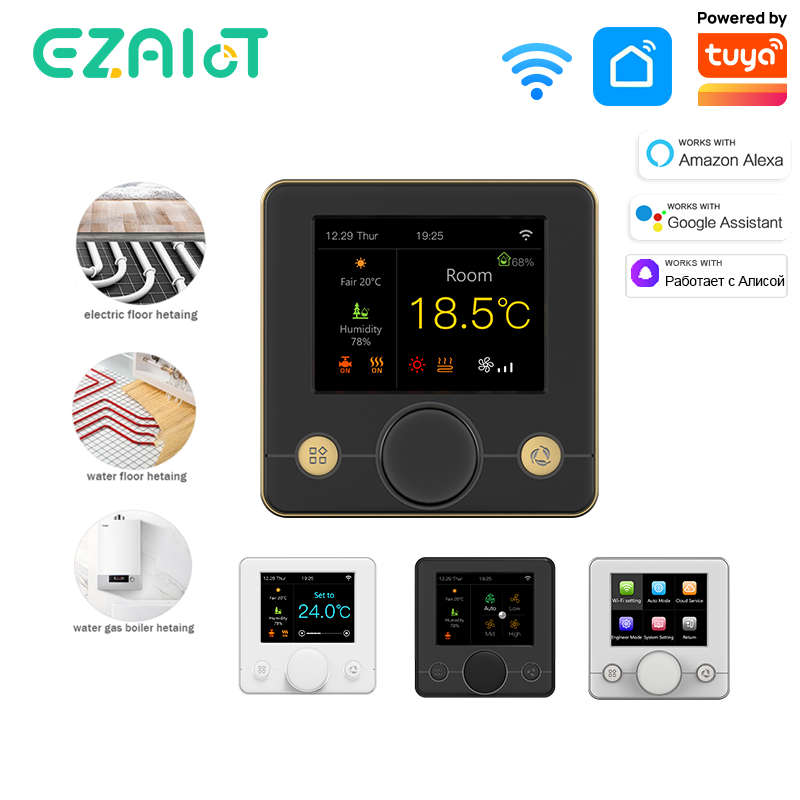 Термостат для теплого пола, Wi – обзор и цена Smart Home Thermostat