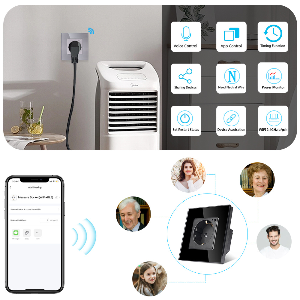 TAWOIA Wifi Настенная розетка  – обзор и цена Smart Home Elements