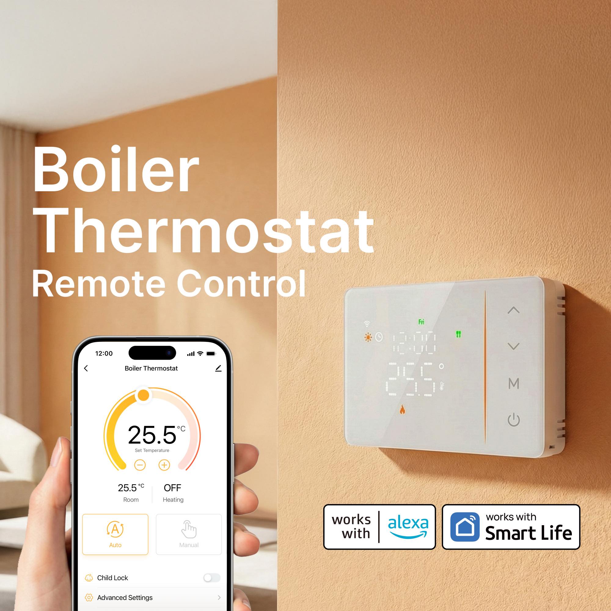 Умный Wi-Fi термостат Tuya с п – обзор и цена Smart Home Thermostat
