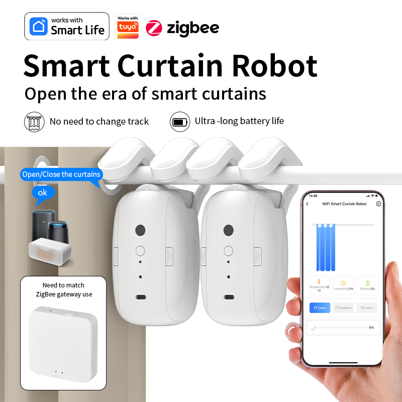 Умный робот-драйвер для штор Z – обзор и цена Smart Home Zigbee