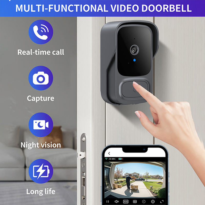 Камера дверного звонка Tuay Wi – обзор и цена Smart Home Video Doorbell Installation